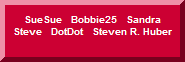 SueSue   Bobbie25   Sandra   Steve   DotDot   Steven R. Huber
